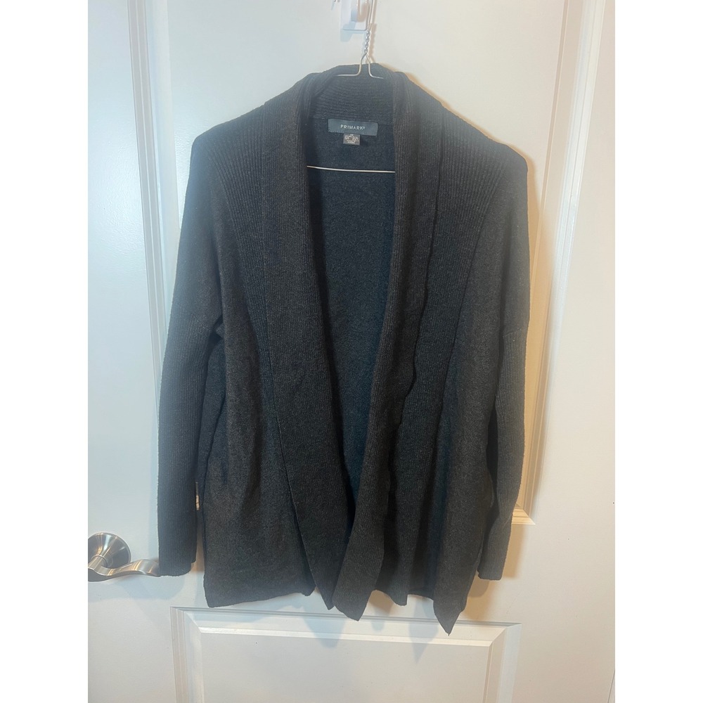 Primark Womens Cardigan Shawl Collar Dark Gray Size M